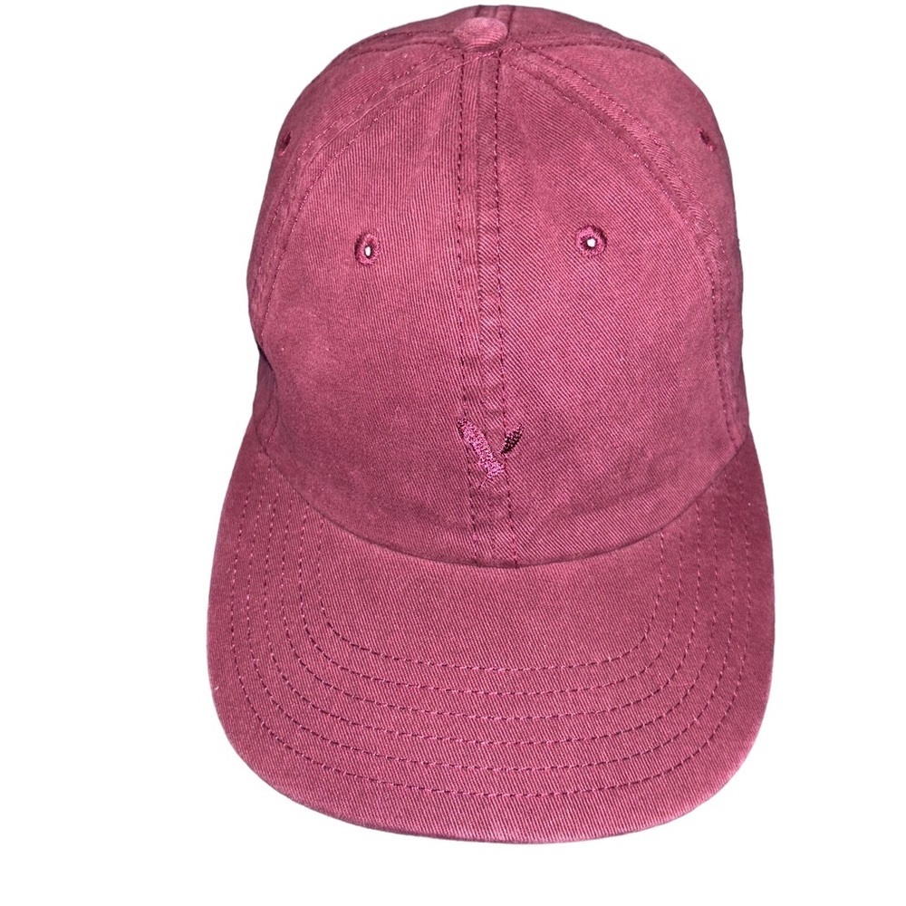 American eagle burgundy baseball cap hat adjustable